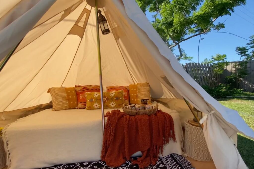 diy backyard glamping ideas