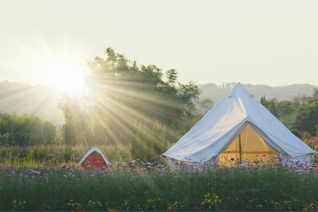 plan for weather when glamping