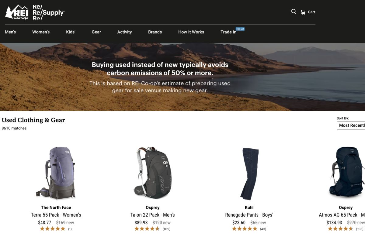 rei used outdoor gear